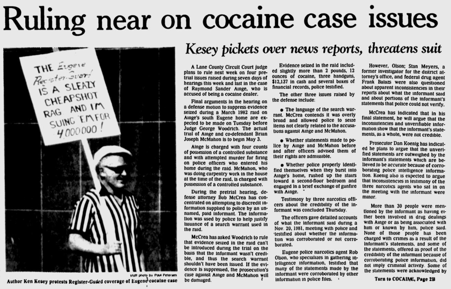 Screenshot of local news story